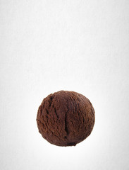 ice cream scoop or ice cream ball on the background.