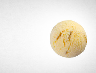 ice cream scoop or ice cream ball on the background.