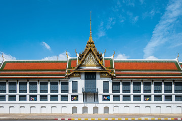 Grand palace and Wat phra keaw in Bangkok, Asia Thailand