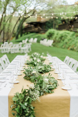 Wedding table outside