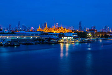 Grand palace and Wat phra keaw  in Bangkok, Asia Thailand
