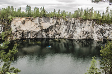 Obraz premium Marble Canyon Ruskeala, Republic of Karelia, Russia