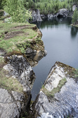 Marble canyon Ruskeala in the Republic of Karelia, Russia