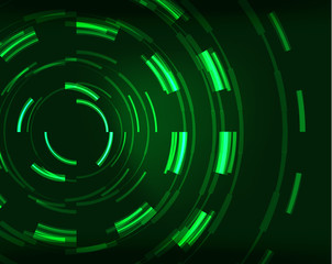 Neon circles abstract background