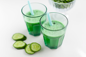 Fresh green smoothy drink