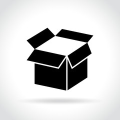 open box icon on white background