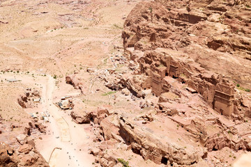 from high  the antique site of petra