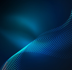 Vector wave particles background