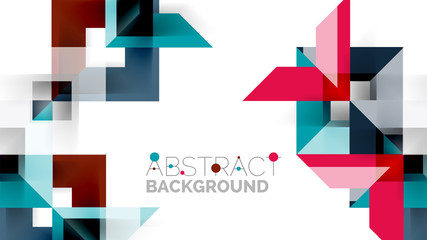 Business presentation geometric template