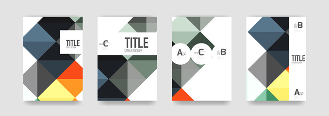 Set of brochure cover templates