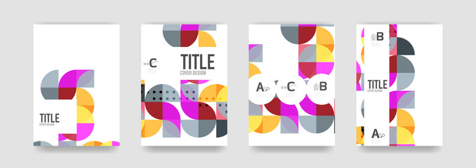 Set of brochure cover templates