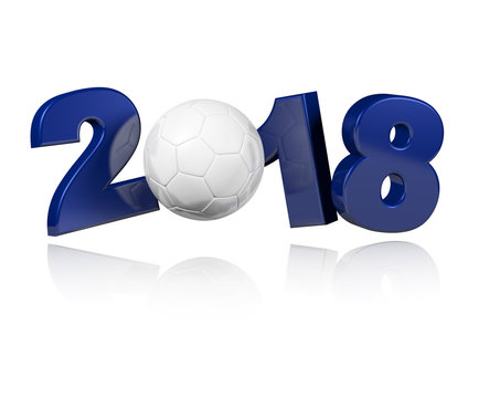 Handball 2018 Design with a white Background
