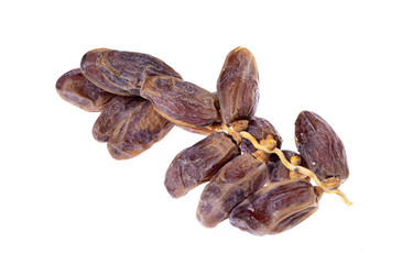 Fresh fruit dates on a  isolated  white background