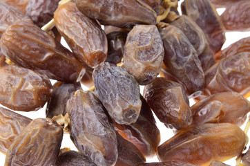 Fresh fruit dates on a  isolated  white background