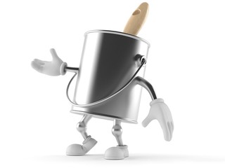 Paint can character