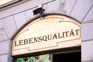 Schild 214 - Lebensqualität