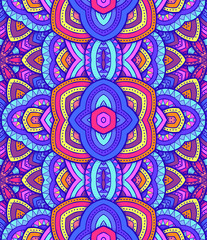 Seamless decorative ethnic pattern design. Vector texture for wallpapers, pattern fills, web page backgrounds