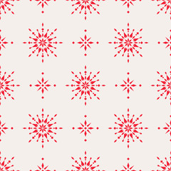 seamless christmas pattern with scandinavian ornaments