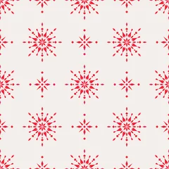 Foto op Plexiglas Scandinavische stijl naadloos kerstpatroon met scandinavische ornamenten