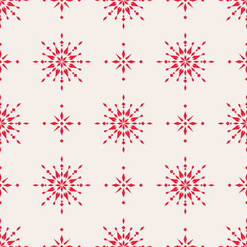 seamless christmas pattern with scandinavian ornaments