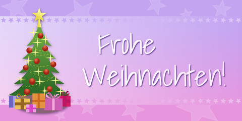 Grußkarte Frohe Weihnachten