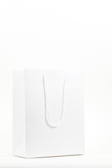 White paper shopping bag for mockup