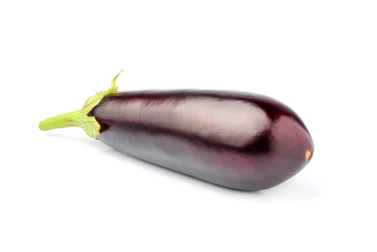 Fresh eggplant isolated.