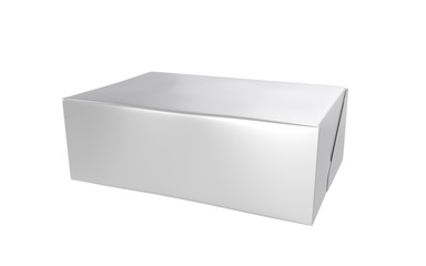 3D realistic render of isolated paper wrap box with shadow,(butter, spread, soap mock up) on white background. Clipping path.