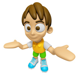 3D Child Mascot has been welcomed with both hands. Work and Job Character Design Series 2.
