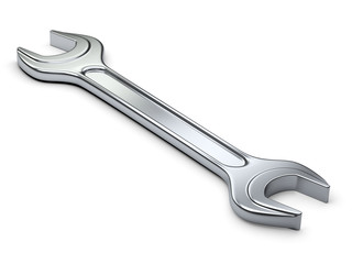Wrench. Engineer instrument for support service.