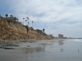 on the beach