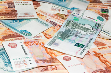 Ruble banknotes