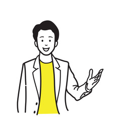 Man make open palm hands