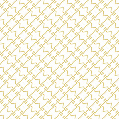 Diagonal dynamic background in gold. Seamless vector patternv