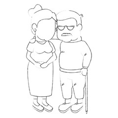 couple of grandparents icon