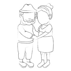 couple of grandparents icon