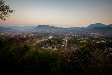 Buddhist Mount Phou Si temple