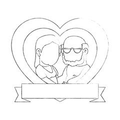 couple of grandparents icon