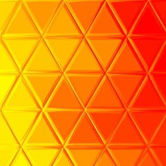 Abstract geometric background with orange and yellow triangles