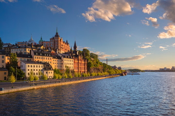 Stockholm. Image of old town Stockholm, Sweden during sunset.
