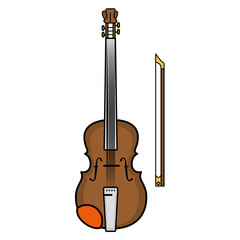 Violin music instrument