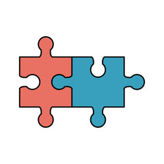 puzzle pieces icon image