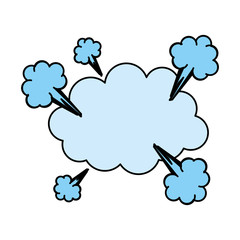 blank onomatopoeia bubble icon image