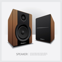 Speakers isolated vector illustration
