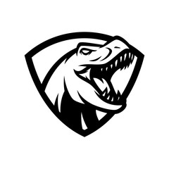 T-Rex Vector Logo Icon Illustration