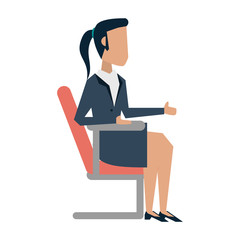 business woman avatar icon image