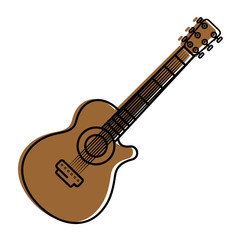 Acoustic guitar music instrument