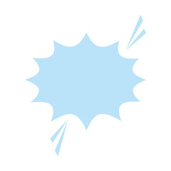 blank onomatopoeia bubble icon image