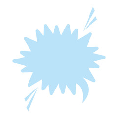 blank onomatopoeia bubble icon image