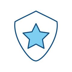 Star on shield symbol
